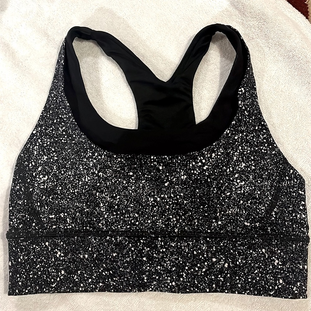 Lululemon Run Stuff your Bra long line *reflective size 8